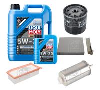 FEBI Inspektionspaket 6L LIQUI MOLY 5W-30 Longtime High Tech für Dacia Duster