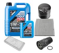 FEBI Inspektionspaket 6L LIQUI MOLY 5W-30 Longtime High Tech für Toyota Corolla