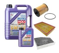 FEBI Inspektionspaket 6L LIQUI MOLY 5W-40 Leichtlauf High Tech für VW Passat CC