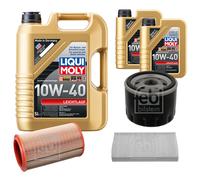 FEBI Inspektionspaket 7L LIQUI MOLY 10W-40 Leichtlauf für Lancia Lybra SW 839BX