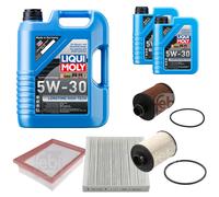 FEBI Inspektionspaket 7L LIQUI MOLY 5W-30 Longtime High Tech für Fiat Sedici