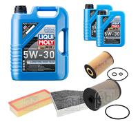 FEBI Inspektionspaket 7L LIQUI MOLY 5W-30 Longtime High Tech für VW Golf VI 5K1