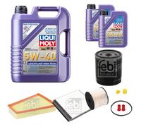 FEBI Inspektionspaket 7L LIQUI MOLY 5W-40 Leichtlauf High Tech für Citroën