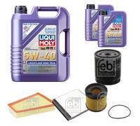 FEBI Inspektionspaket 7L LIQUI MOLY 5W-40 Leichtlauf High Tech für Citroën