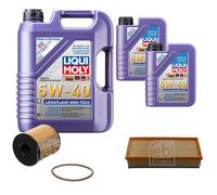 FEBI Inspektionspaket 7L LIQUI MOLY 5W-40 Leichtlauf High Tech für Citroën C8