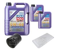 FEBI Inspektionspaket 7L LIQUI MOLY 5W-40 Leichtlauf High Tech für Mazda MX-5