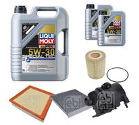 FEBI Inspektionspaket 7L LIQUI MOLY SPECIAL TEC F 5W-30 für Jaguar XF X260 3.0