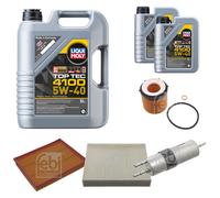 FEBI Inspektionspaket 7L LIQUI MOLY Top Tec 4100 5W-40 für BMW 3er F30 F80 335i