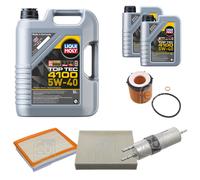 FEBI Inspektionspaket 7L LIQUI MOLY Top Tec 4100 5W-40 für BMW 3er F30 F80 335i