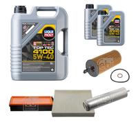 FEBI Inspektionspaket 7L LIQUI MOLY Top Tec 4100 5W-40 für BMW 3er Touring F31