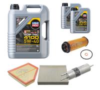 FEBI Inspektionspaket 7L LIQUI MOLY Top Tec 4100 5W-40 für BMW 4 Gran Coupe F36