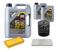 FEBI Inspektionspaket 7L LIQUI MOLY Top Tec 4100 5W-40 für Lancia Phedra 179