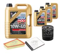FEBI Inspektionspaket 8L LIQUI MOLY 10W-40 Leichtlauf für Citroën Berlingo MF