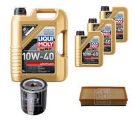 FEBI Inspektionspaket 8L LIQUI MOLY 10W-40 Leichtlauf für Peugeot 406 8B 1.8