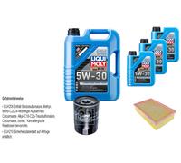 FEBI Inspektionspaket 8L LIQUI MOLY 5W-30 Longtime High Tech für Jaguar XK