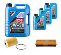 FEBI Inspektionspaket 8L LIQUI MOLY 5W-30 Longtime High Tech für Nissan Terrano