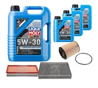 FEBI Inspektionspaket 8L LIQUI MOLY 5W-30 Longtime High Tech für VW Touareg 7P5