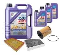 FEBI Inspektionspaket 8L LIQUI MOLY 5W-40 Leichtlauf High Tech für VW Passat CC