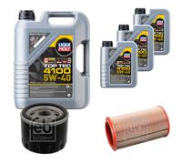 FEBI Inspektionspaket 8L LIQUI MOLY Top Tec 4100 5W-40 für Alfa Romeo 156