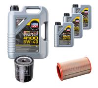 FEBI Inspektionspaket 8L LIQUI MOLY Top Tec 4100 5W-40 für Alfa Romeo 156