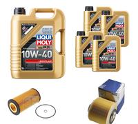 FEBI Inspektionspaket 9L LIQUI MOLY 10W-40 Leichtlauf für Audi A6 Avant 4F5 C6