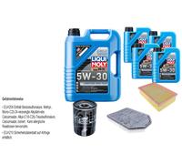 FEBI Inspektionspaket 9L LIQUI MOLY 5W-30 Longtime High Tech für Jaguar XK