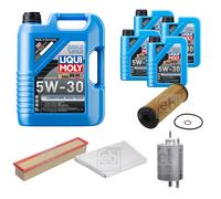 FEBI Inspektionspaket 9L LIQUI MOLY 5W-30 Longtime High Tech für Mercedes C