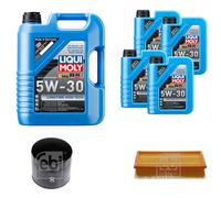 FEBI Inspektionspaket 9L LIQUI MOLY 5W-30 Longtime High Tech für Nissan NP300