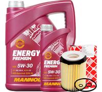 FEBI ÖLFILTER + 6L MANNOL 5W-30 PREMIUM MOTORÖL passend für MERCEDES 229.51 ÖL