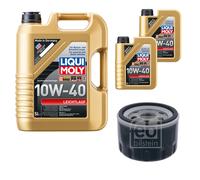FEBI Ölfilter 7L LIQUI MOLY 10W-40 Leichtlauf für Dacia Duster KS_ 1.6 16V