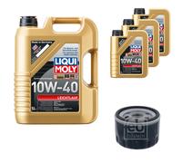 FEBI Ölfilter 8L LIQUI MOLY 10W-40 Leichtlauf für Dacia Duster KS_ 1.6 16V