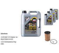 FEBI Ölfilter 8L LIQUI MOLY Top Tec 4100 5W-40 für BMW 8 Cabriolet G14 M 850i