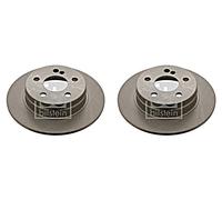 FEBI x2 Stk Bremsscheibe Hinterachse Für MERCEDES C204 S204 W204 0004231312