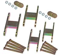 Federngehänge Federschäkel Höherlegung Fahrwerk Jeep CJ 5+7 76-86 +35 mm