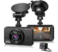 FEEGAR Dashcam Auto Vorne und Hinten microSD-Karte 1080P Full HD Sony Sensor Autokamera Doppelobjektiv Dashcam für Autos 170 Weitwinkel mit Loop-Aufnahme und G-Sensor HDR
