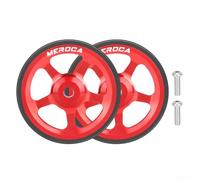 Feegow Klappbares Fahrrad aus Aluminiumlegierung, 60 mm, mit integriertem Lager für 3Sixty reibungslose, arbeitssparende, leichte Ersatzteile (rot)