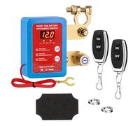 Feelhap Drahtloser Ferngesteuerter Auto Trennschalter, 12V Batterietrennschalter mit Kabelloser Fernbedienung, 240A Batterie Trennschalter mit LED-Anzeige, Batterie Kill Switch für Auto, RV, ATV,LKW