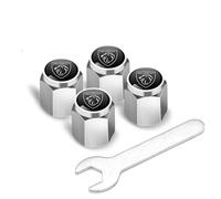 FEIHUAJIANIAN 4 Stück Ventilkappen Auto für Peugeot 3008 5008 GT SUV Allure 2017-2023 2024, Reifenventilkappen Felgenaccessoires Einfach zu Montieren Auto Accessoires Geschenk,Silver