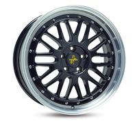 Keskin KT22 Retro Black Lip Polish Alufelge 19 Zoll ET30 5x100 ML57,1