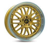 Keskin KT22 Retro Gold Lip Polish Alufelge 19 Zoll ET35 5x120 ML72,6