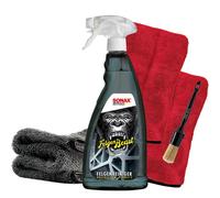 Felgen Reiniger Mikrofasertuch Pinsel 2x Applikationshandschuh Felgenbeast SONAX