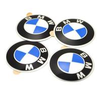 Felgendeckel-Aufkleber, Original-Produkt, BMW-Emblem, 70 mm, 4 Stück