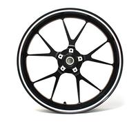 Felgenrandaufkleber Felgenrand Stripes Breite 7mm Chrom Hologramm mit Montagetool 16" 17" 18" 19" Zoll für Auto Motorrad Felgen Aufkleber (Hologramm Silber)