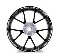 ZWBHNB Felgenrandaufkleber Motorrad 15″14″ Radaufkleber Reflektierender Felgenstreifen-Rolleraufkleber Zubehör Für H&onda Für Forza 125 250 300 350 750 MF13 Radaufkleber(Farbe 4)