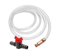 FELTECHELECTR Automatische Siphon Schlauch mit Metallanschluss Absaugpumpe für Öl und Benzin Inklusive Schlauchklemmen und Schalter Vielseitig für Ölwechsel und Wassersaugen Geeignet