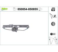 Fensterheber hinten links Valeo 850854
