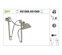 Fensterheber VALEO 851068 für Opel Meriva A