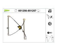 Valeo Fensterheber 851256 vorne links ohne Elektromotor für Audi Q7 (4LB)