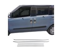 Fensterleisten Zierleisten für Fiat Doblo 2010-2021 Edelstahl Chrom 4tlg