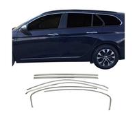 Fensterleisten Zierleisten für Fiat Tipo 2015-2025 Kombi Edelstahl Chrom 6tlg